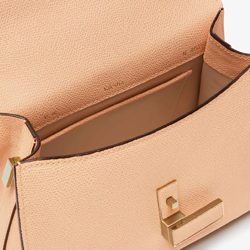 Valextra Borsa a mano Mini in Pelle Rosa Cipria | Valextra Iside Nuovo