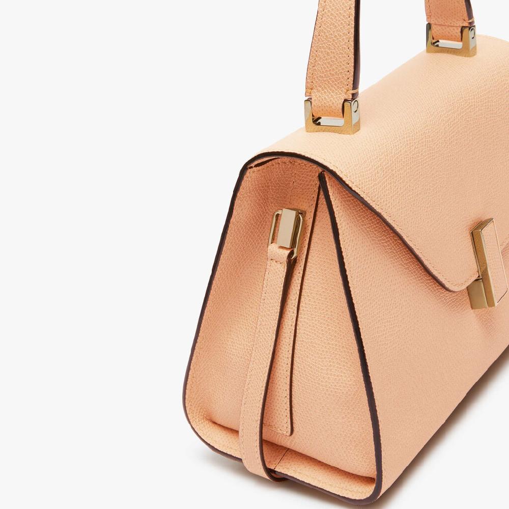Valextra Borsa a mano Mini in Pelle Rosa Cipria | Valextra Iside Nuovo