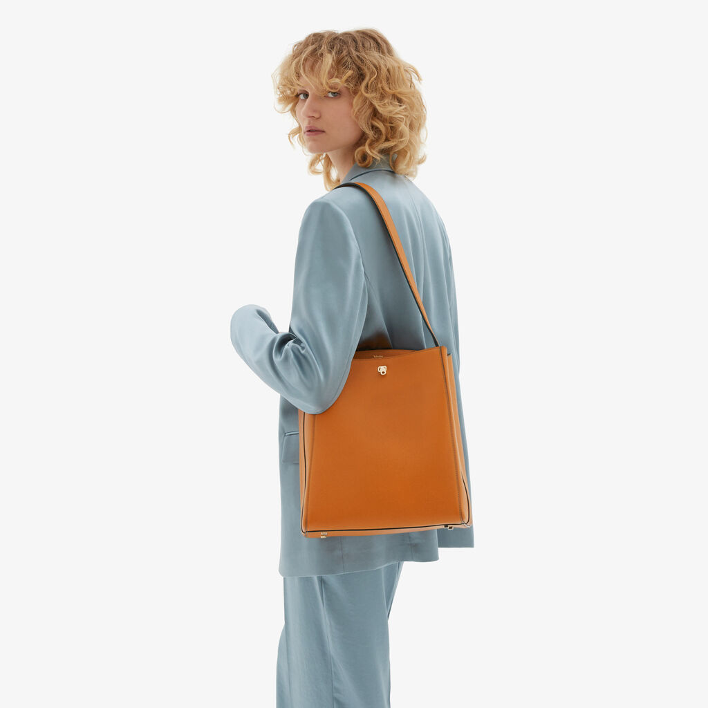 Valextra Borsa a spalla da Donna in Pelle Marrone | Valextra Brera Spedizione Gratuita