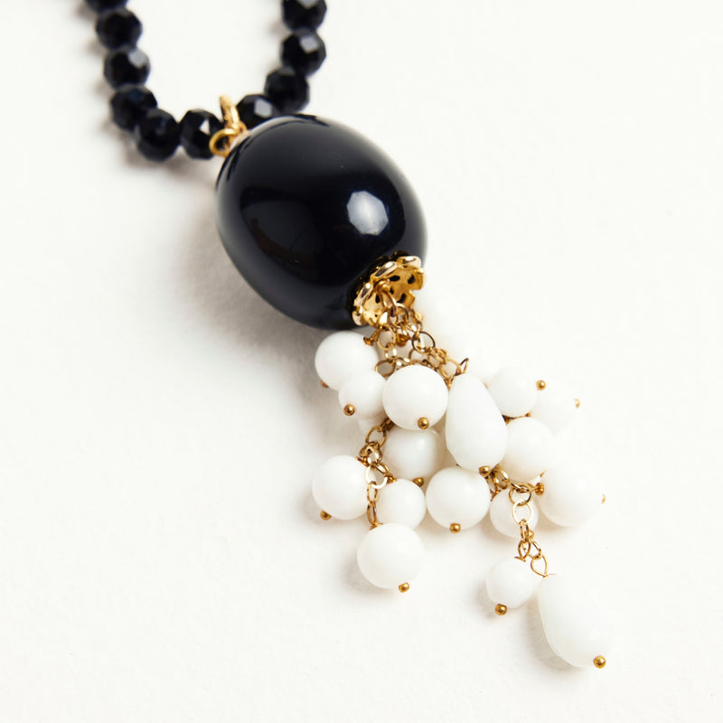 ALMALA COLLANA SCIARPA GRAPPOLO - BIANCO Negozio