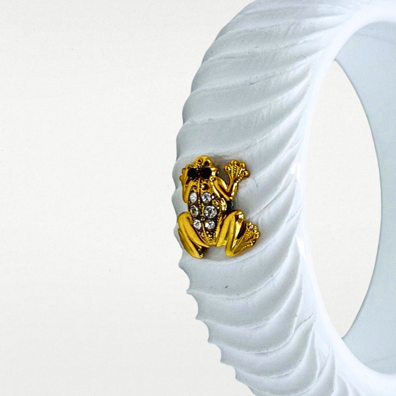ALMALA BRACCIALE ACETATE FROG | BIANCO Fino Al -60%
