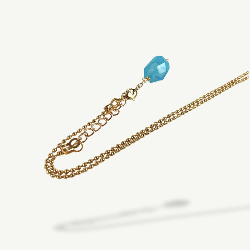 ALMALA COLLANA CUORE STRASS | TURCHESE Moda