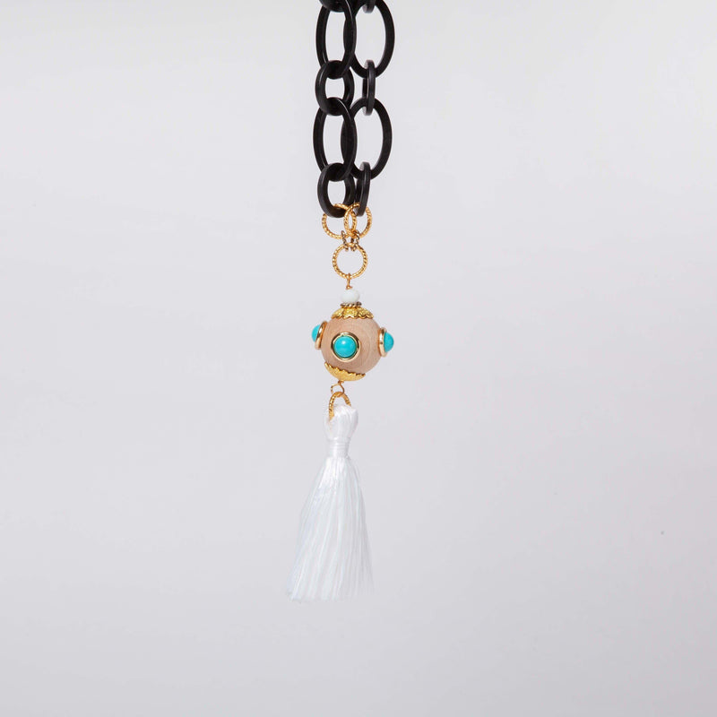 ALMALA COLLANA NAPPA BLACK & WHITE | BIANCO Saldi Di Fabbrica