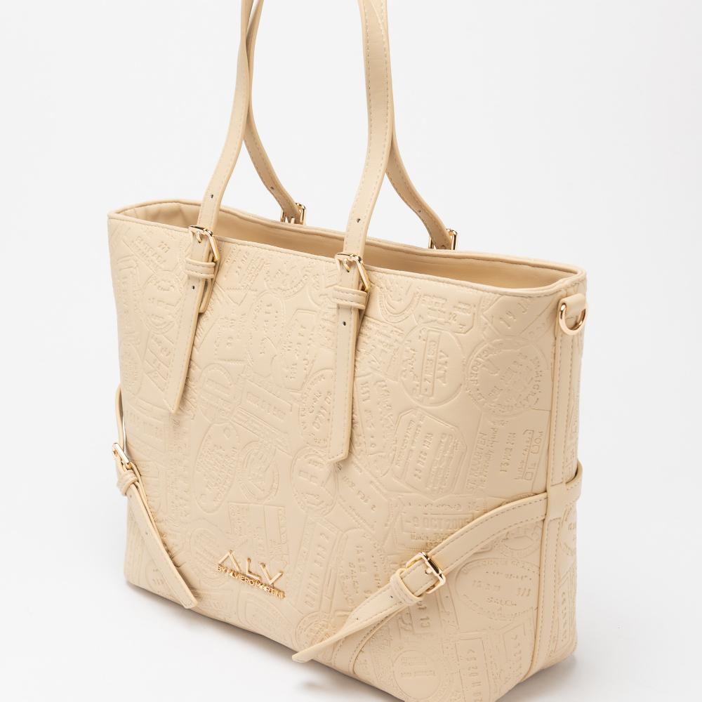 Alv by alviero martini Shopping bag large debossed passport ALV by Alviero Martini – ALVB9201 In Saldo