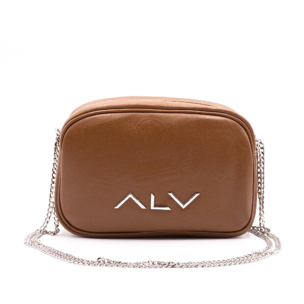 Alv by alviero martini Borsa a tracolla in pelle con stampa – ALVBT300X Economico
