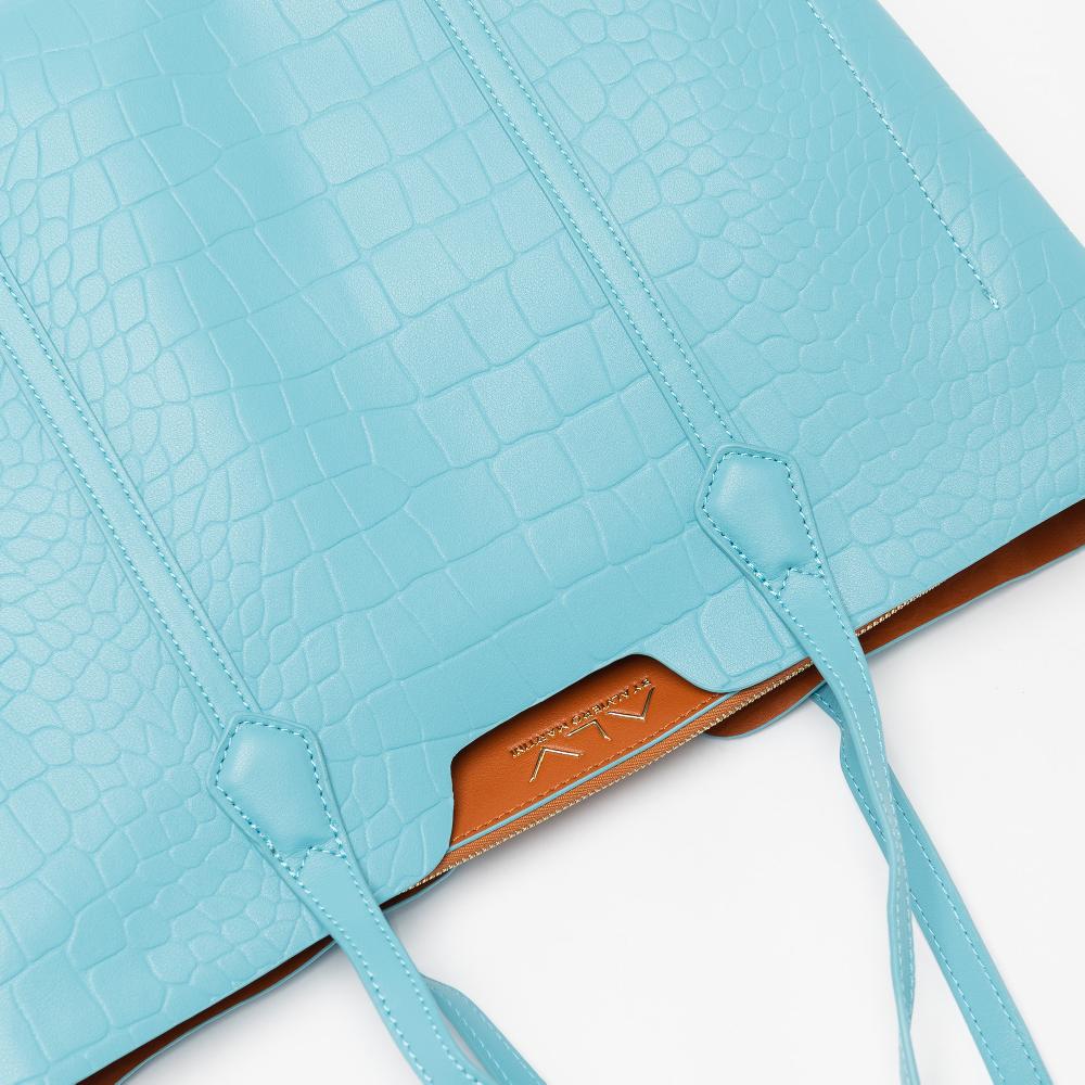 Alv by alviero martini Shopping bag large debossed passport ALV by Alviero Martini – ALVB9901 Moda