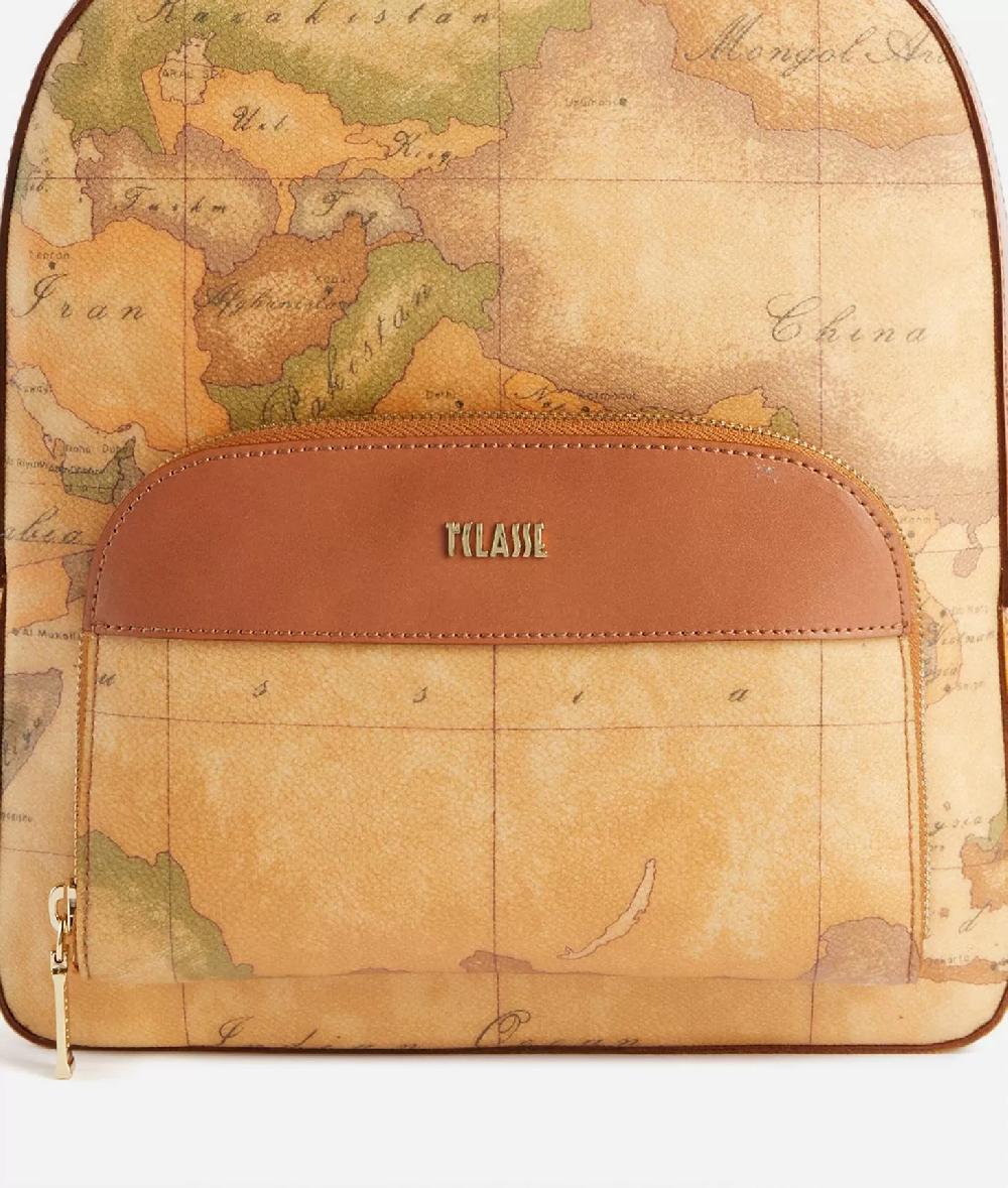 Alviero martini 1a classe Geo Classic zaino doppia zip Nuovo