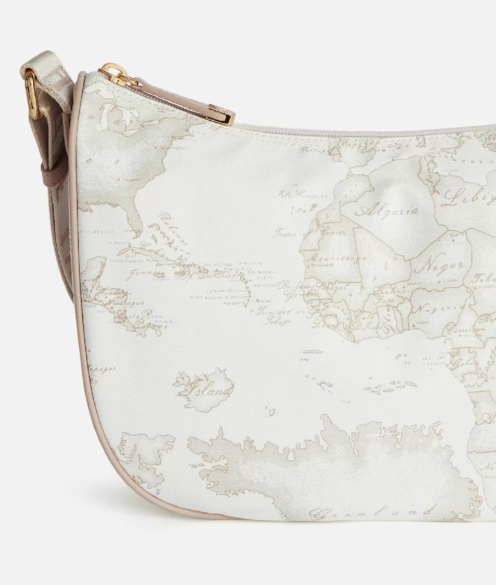 Alviero martini 1a classe Geo Soft White tracolla a mezzaluna media Economico