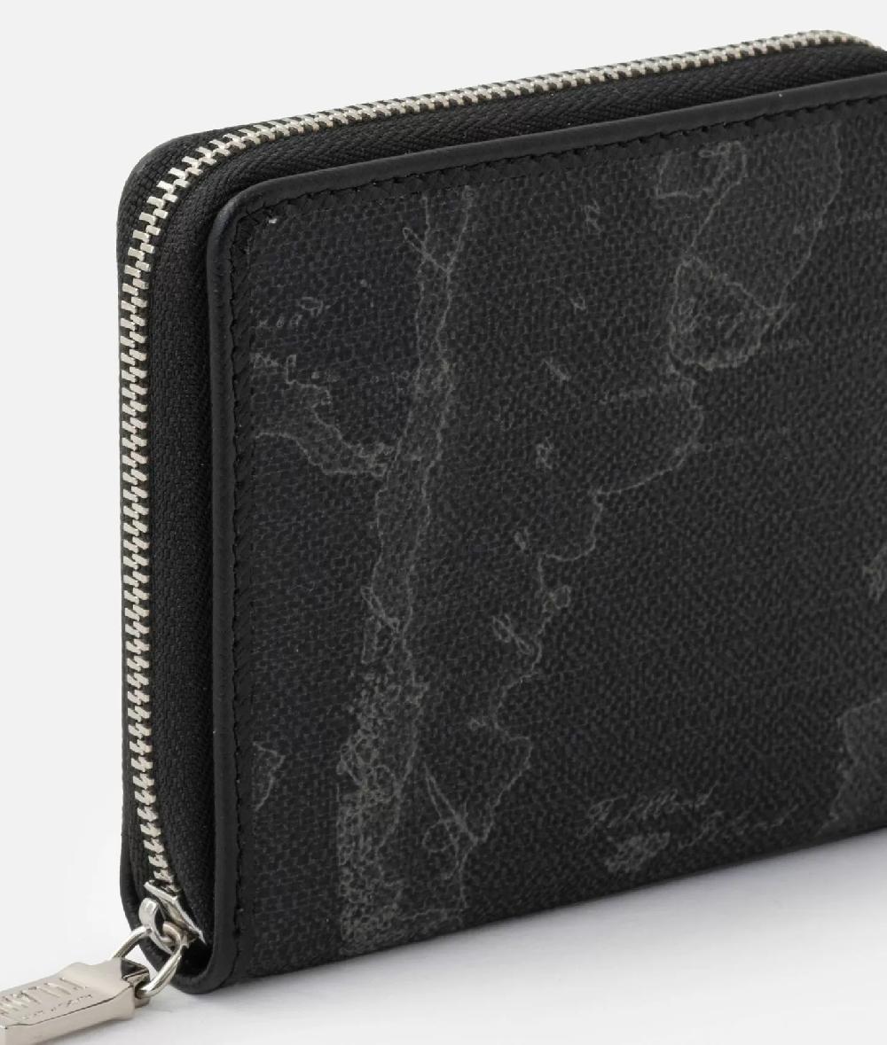 Alviero martini 1a classe Geo Black portafoglio ziparound piccolo In Vendita