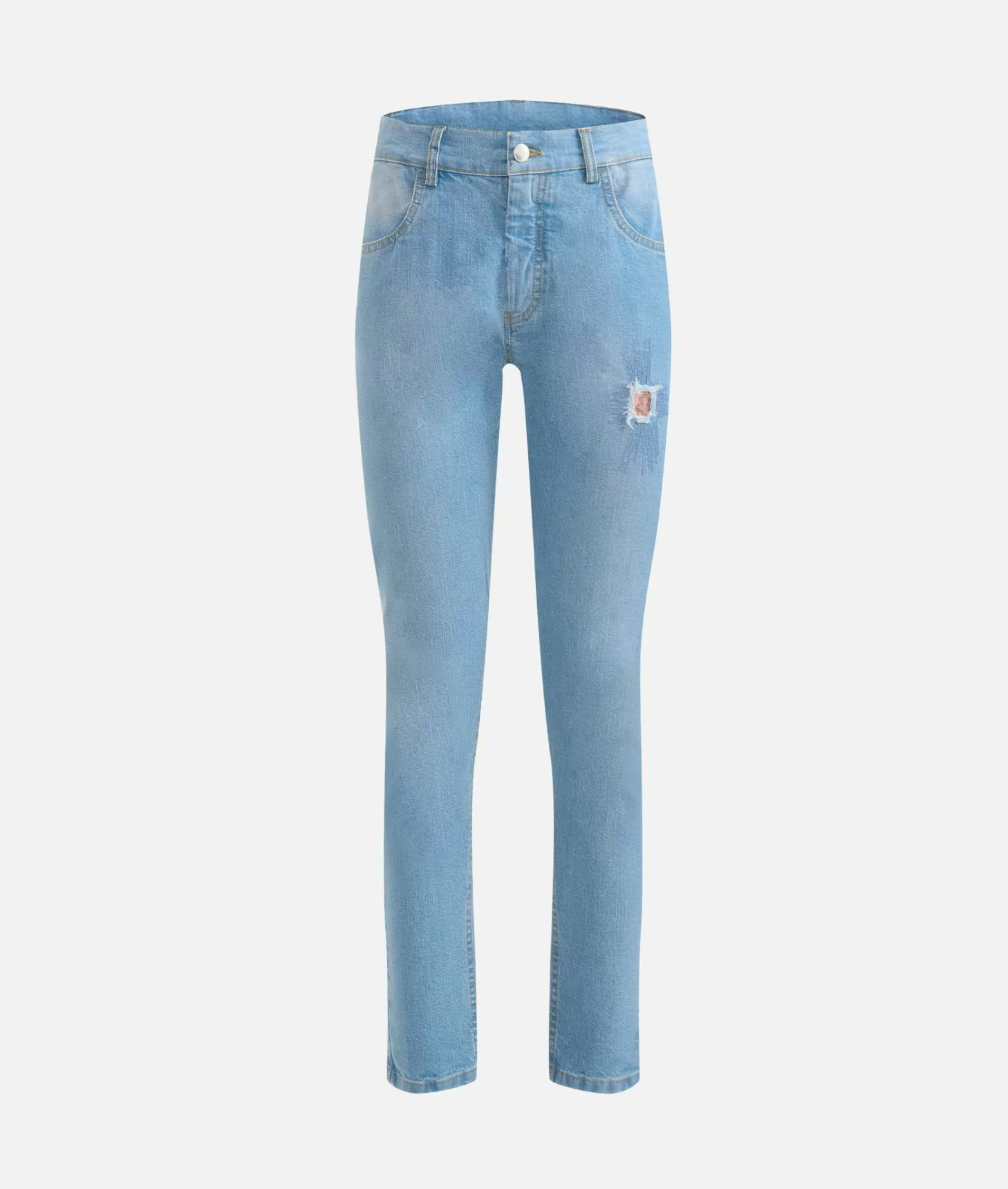 Alviero martini 1a classe Jeans slim in denim stretch trattato con dettaglio Geo Classic Blu Beach I Più Venduti