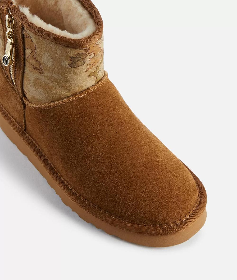 Alviero martini 1a classe Stivaletti imbottiti in pelle scamosciata con inserti Geo Classic Naturali Shopping Online