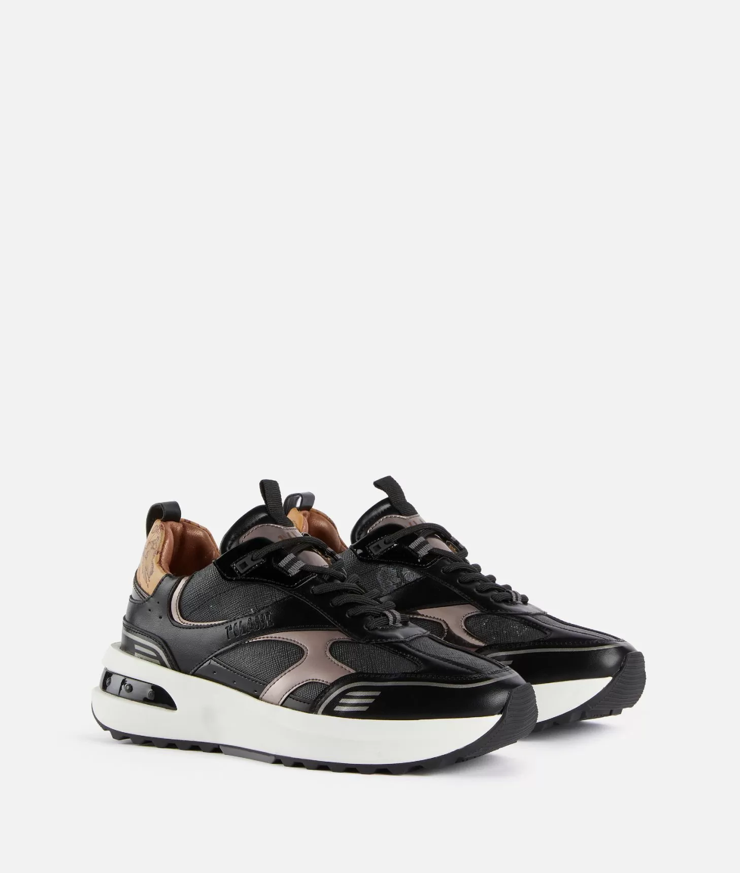 Alviero martini 1a classe Geo Road Delhi sneakers in tessuto Geo Night Nere Offerte