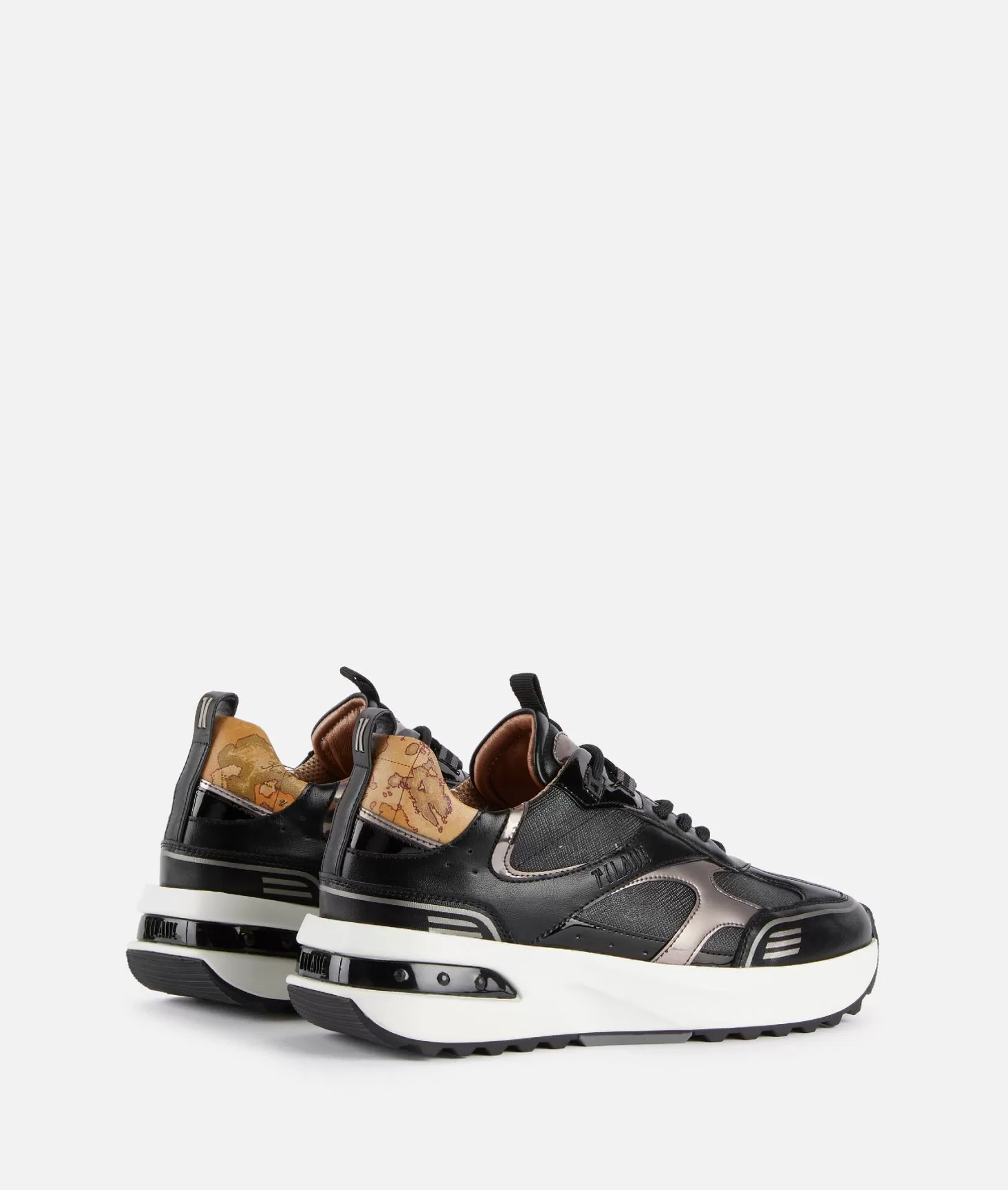 Alviero martini 1a classe Geo Road Delhi sneakers in tessuto Geo Night Nere Offerte