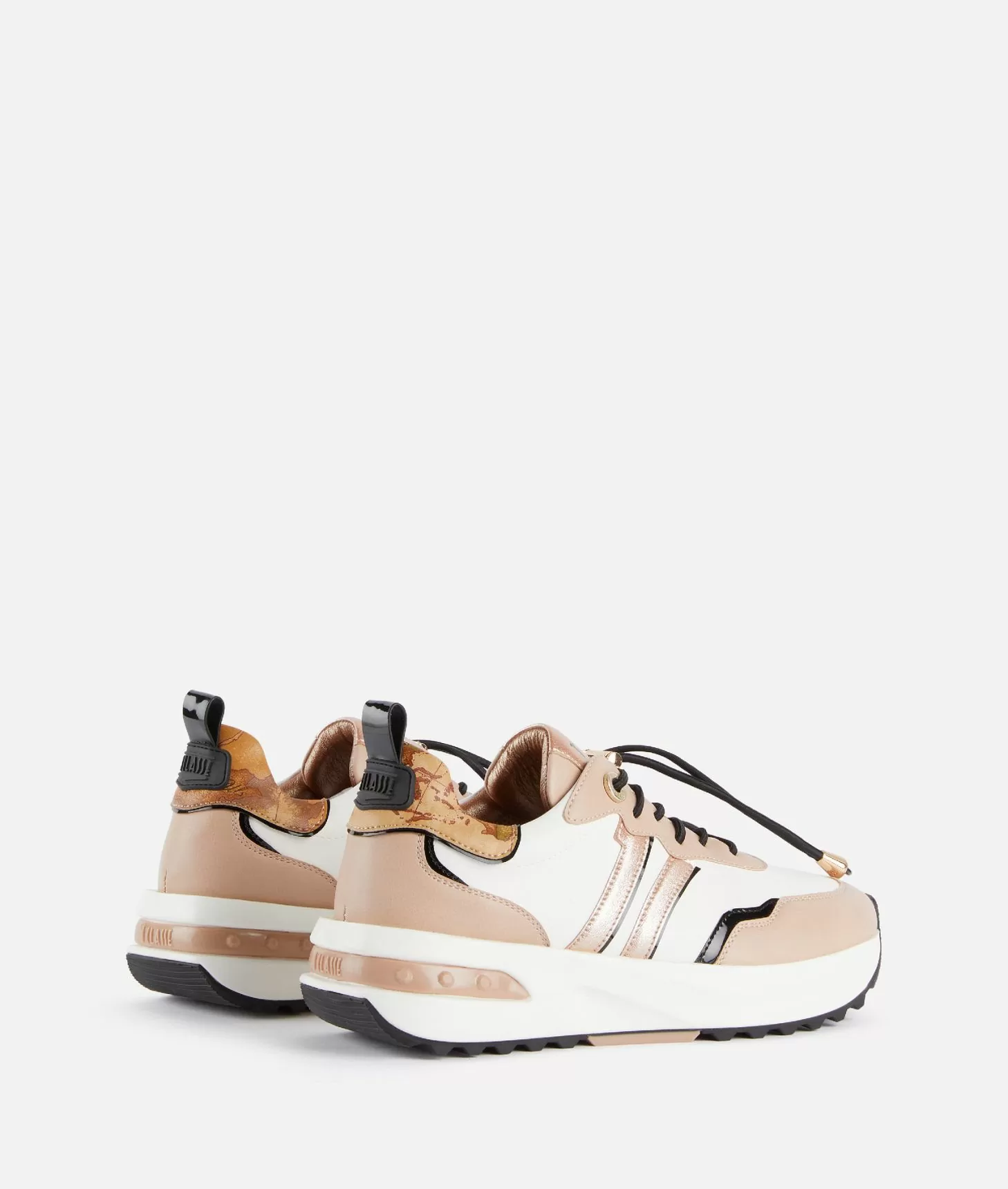Alviero martini 1a classe Geo Road Seoul sneakers in eco nappa liscia Nude Hotsell