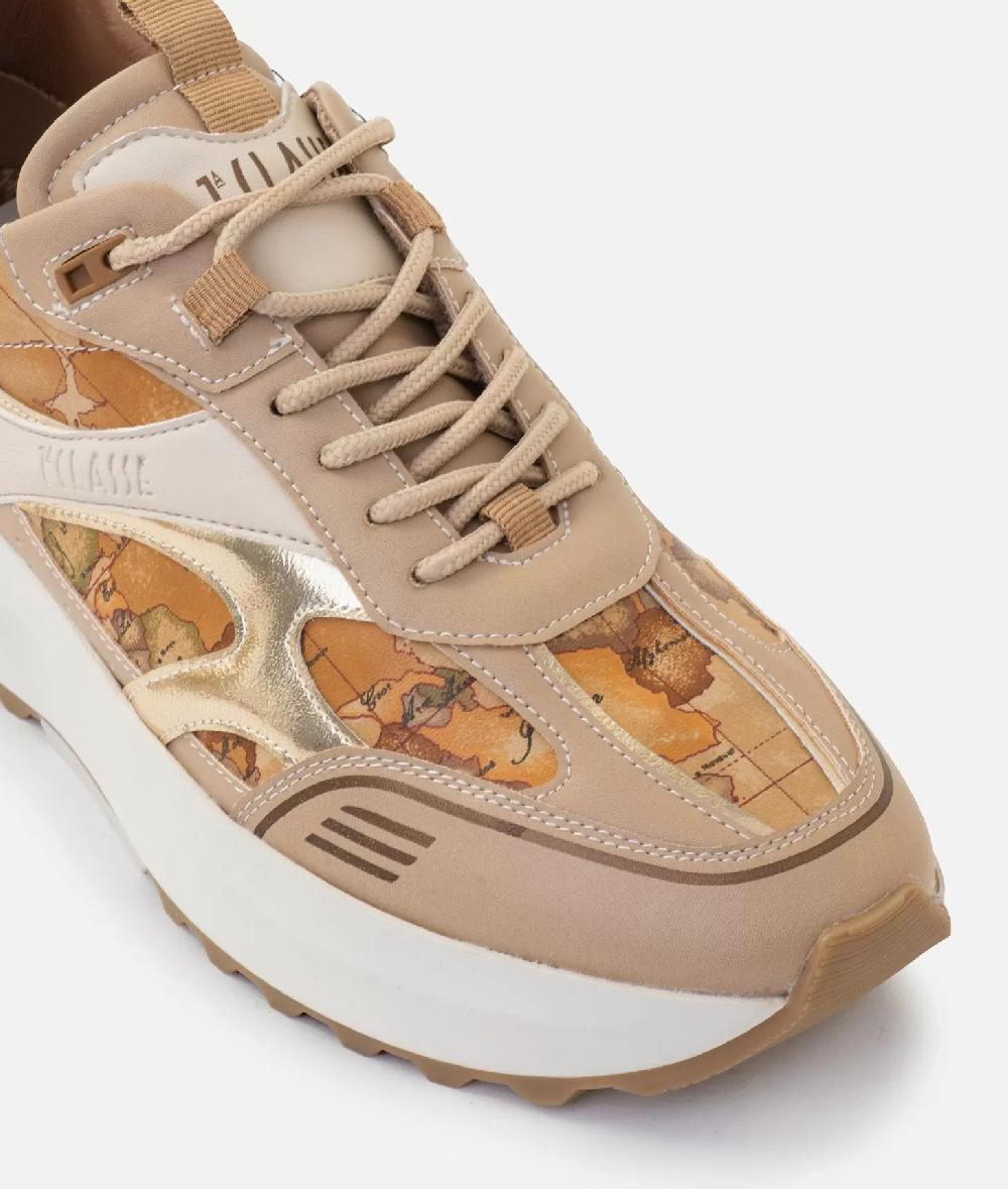 Alviero martini 1a classe Geo Road Buenos Aires sneakers in eco nappa Naturali Vendita Calda