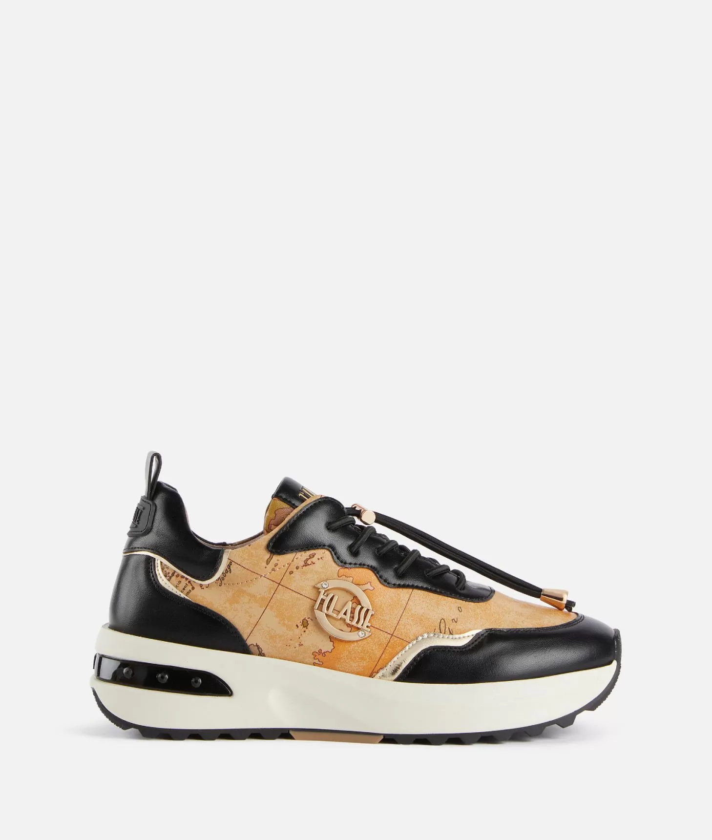 Alviero martini 1a classe Geo Road Marrakech sneakers in eco nappa Nere