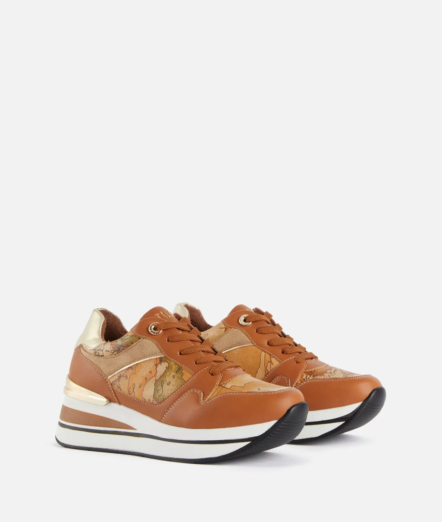 Alviero martini 1a classe Running in eco nappa con mix materico Cuoio Italy