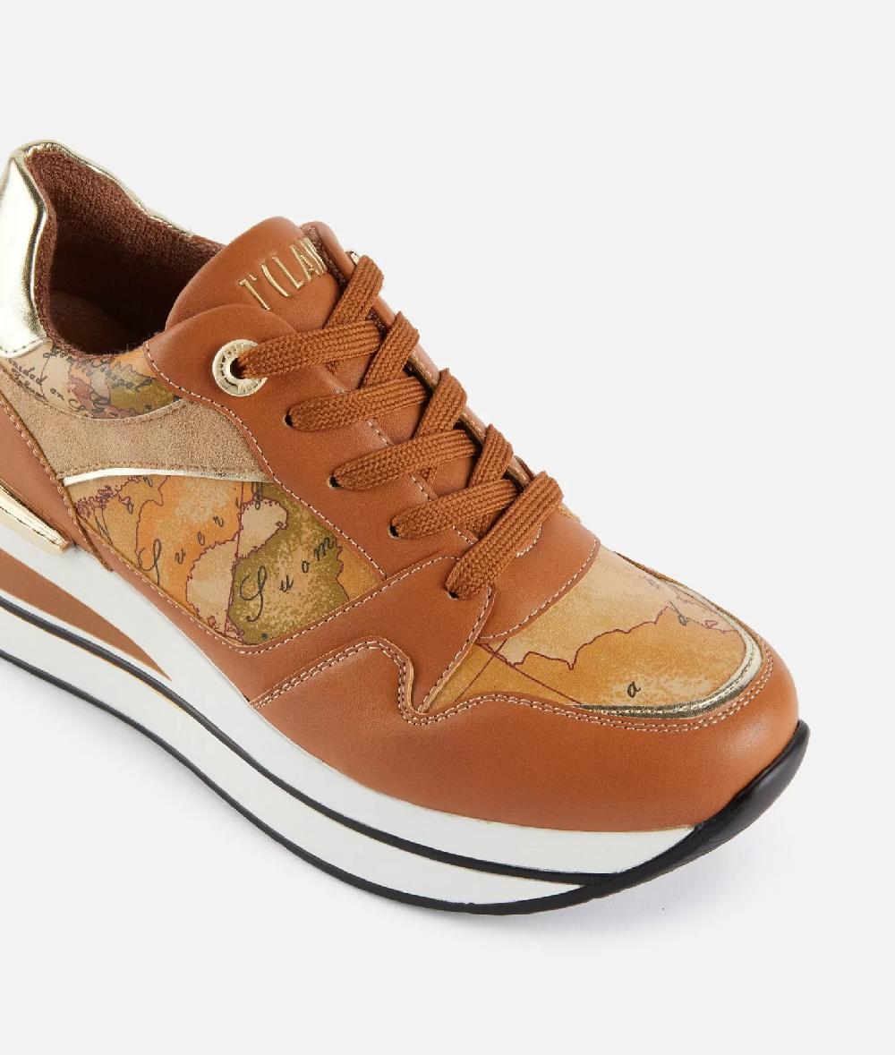 Alviero martini 1a classe Running in eco nappa con mix materico Cuoio Italy