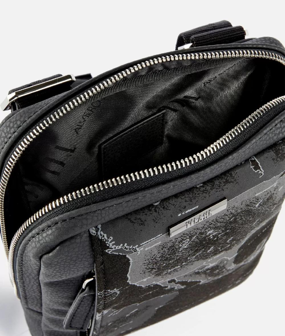 Alviero martini 1a classe Tracolla reporter in eco pelle granata con inserto Geo Night Nera Online