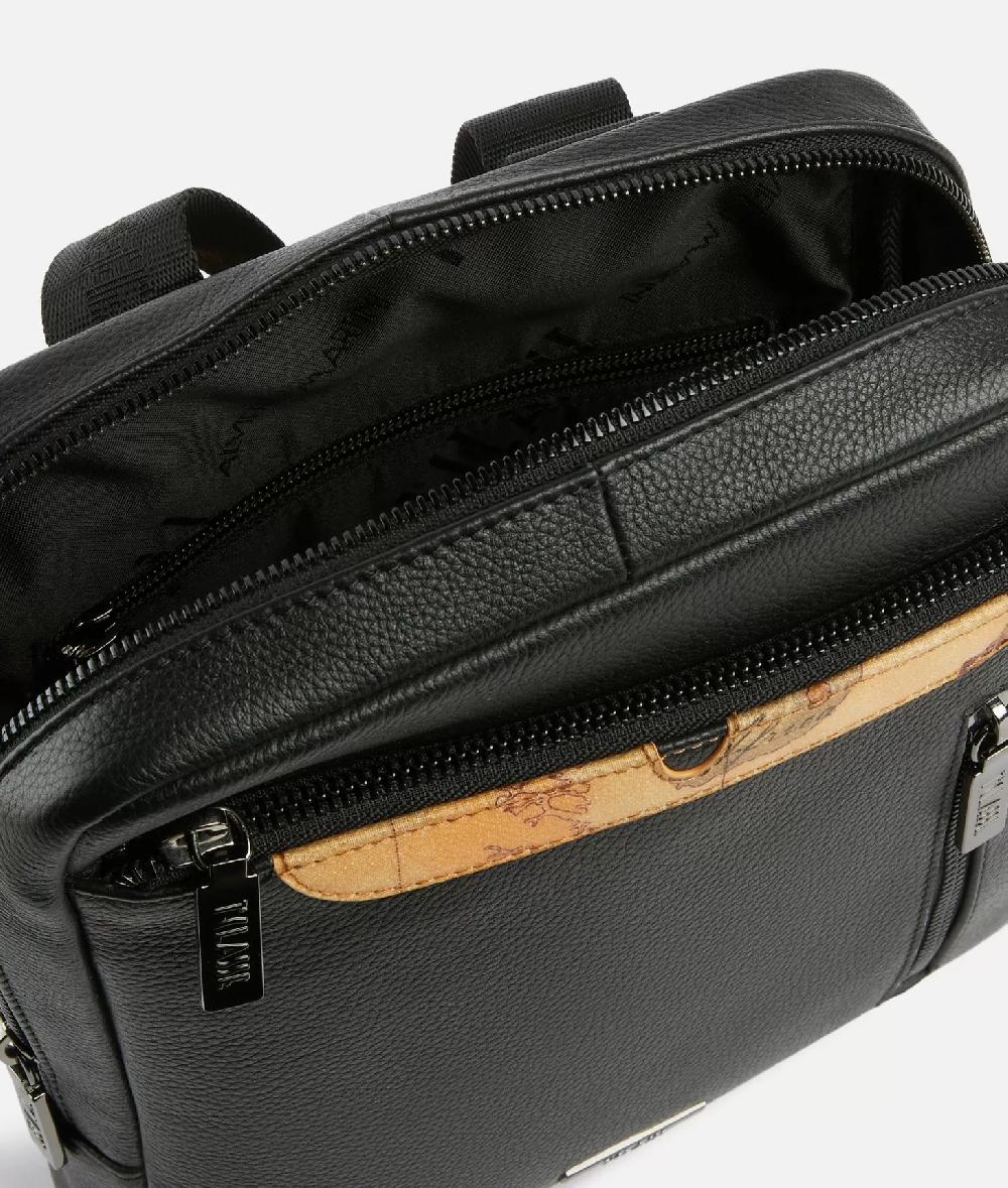 Alviero martini 1a classe Beta Leather bandoliera grande Nera Outlet