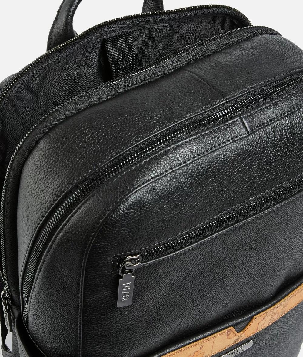 Alviero martini 1a classe Beta Leather zaino portacomputer Nero In Vendita