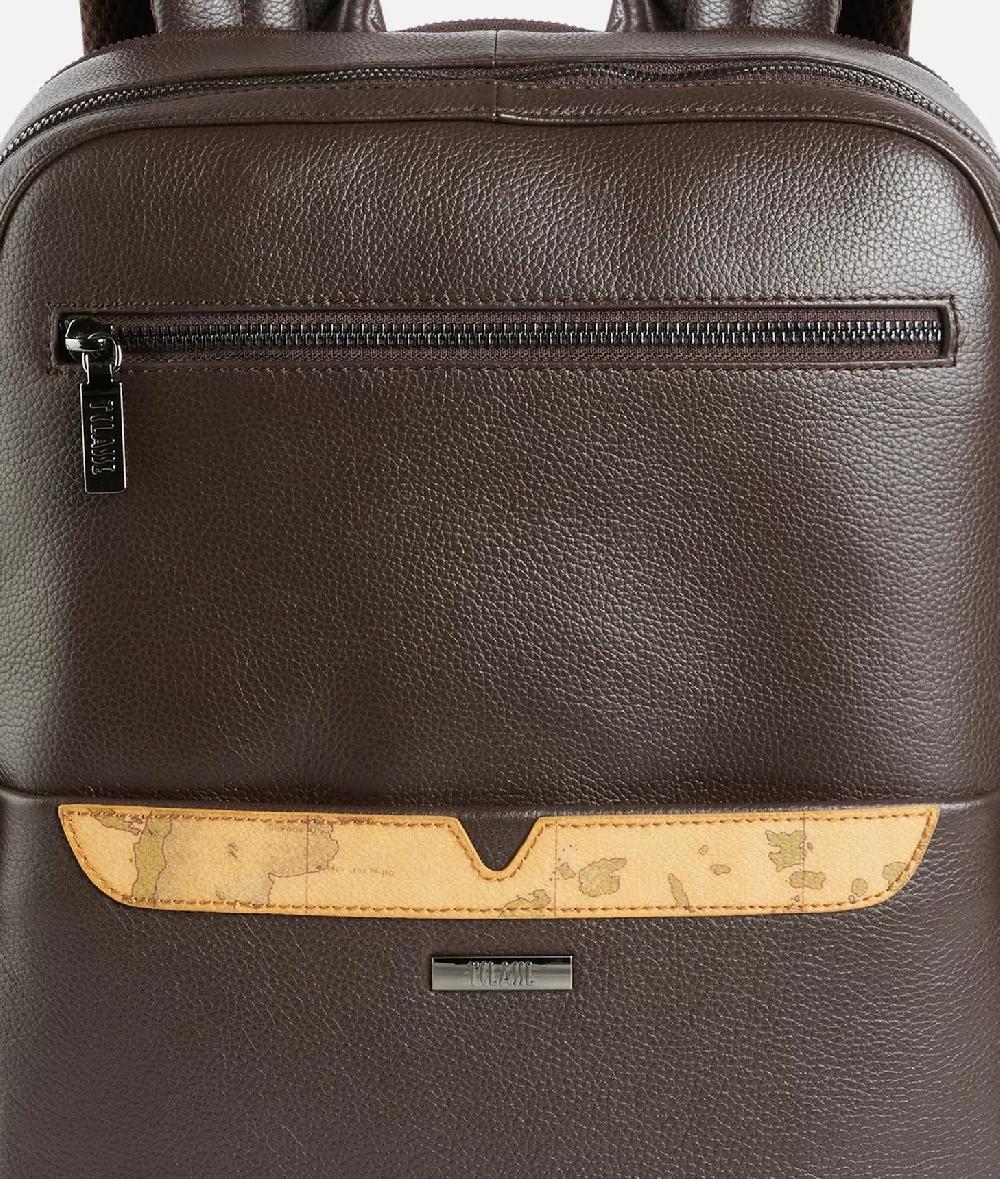 Alviero martini 1a classe Beta Leather zaino portacomputer Testa Di Moro Saldi