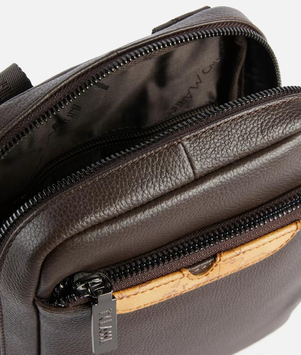 Alviero martini 1a classe Beta Leather bandoliera piccola Testa Di Moro Vendita Economica