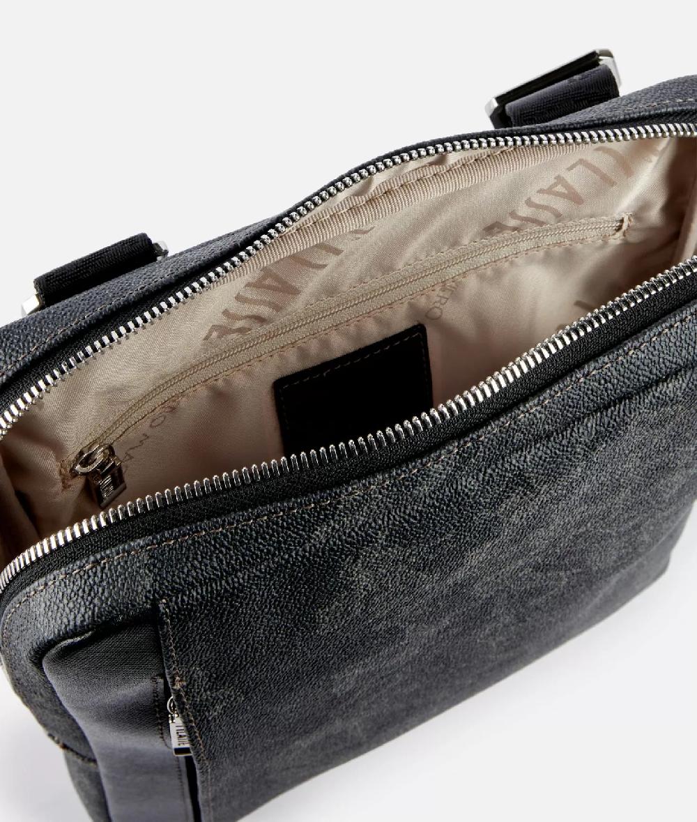 Alviero martini 1a classe Geo Black tracolla con nastro In Saldo