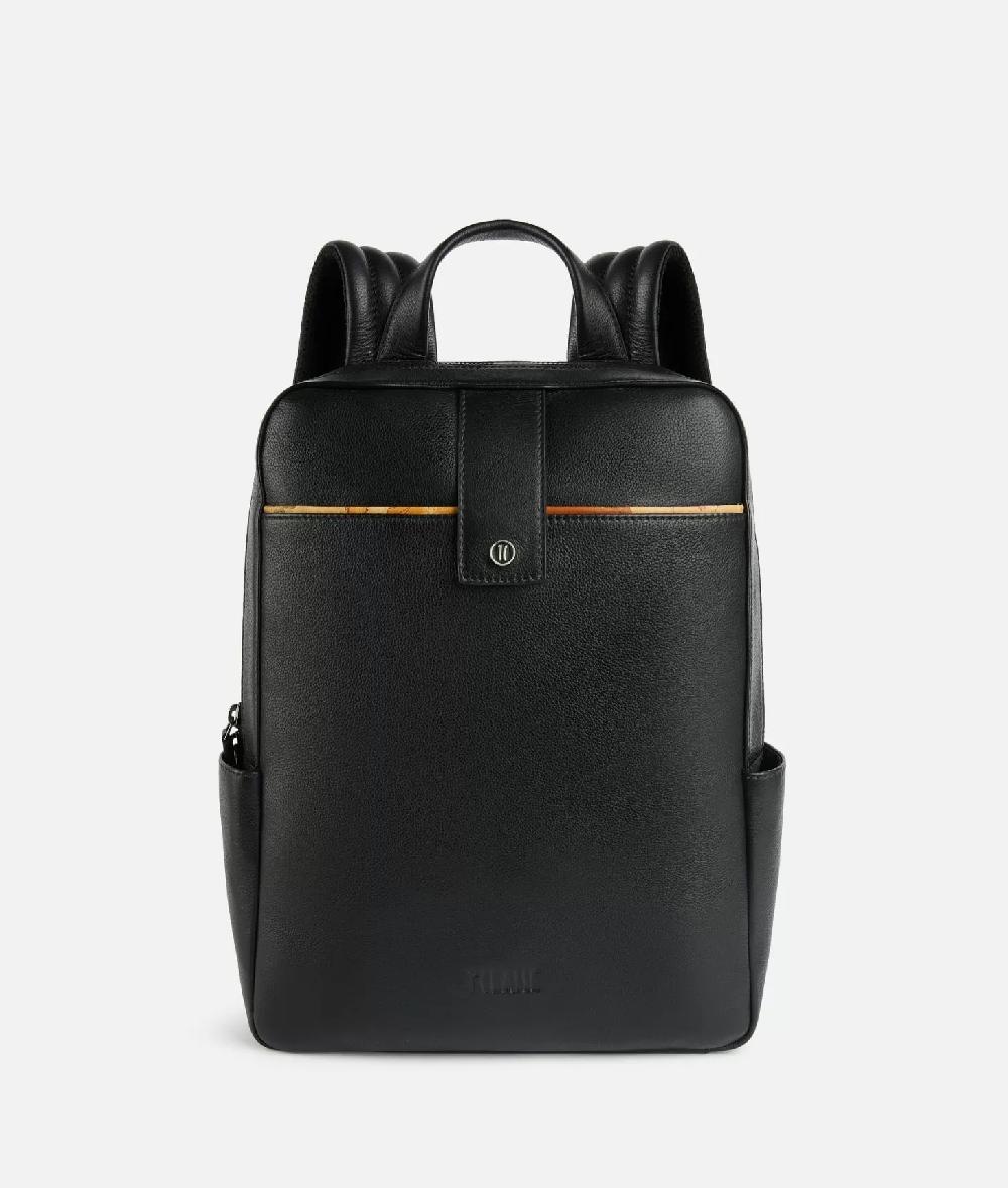 Alviero martini 1a classe Zaino per computer in pelle Nero