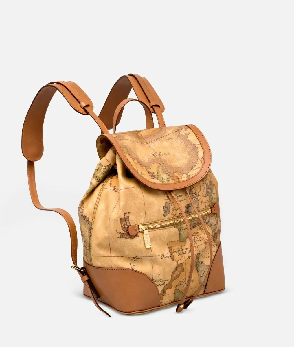 Alviero martini 1a classe Geo Classic Zaino con angoli in pelle Negozi Online