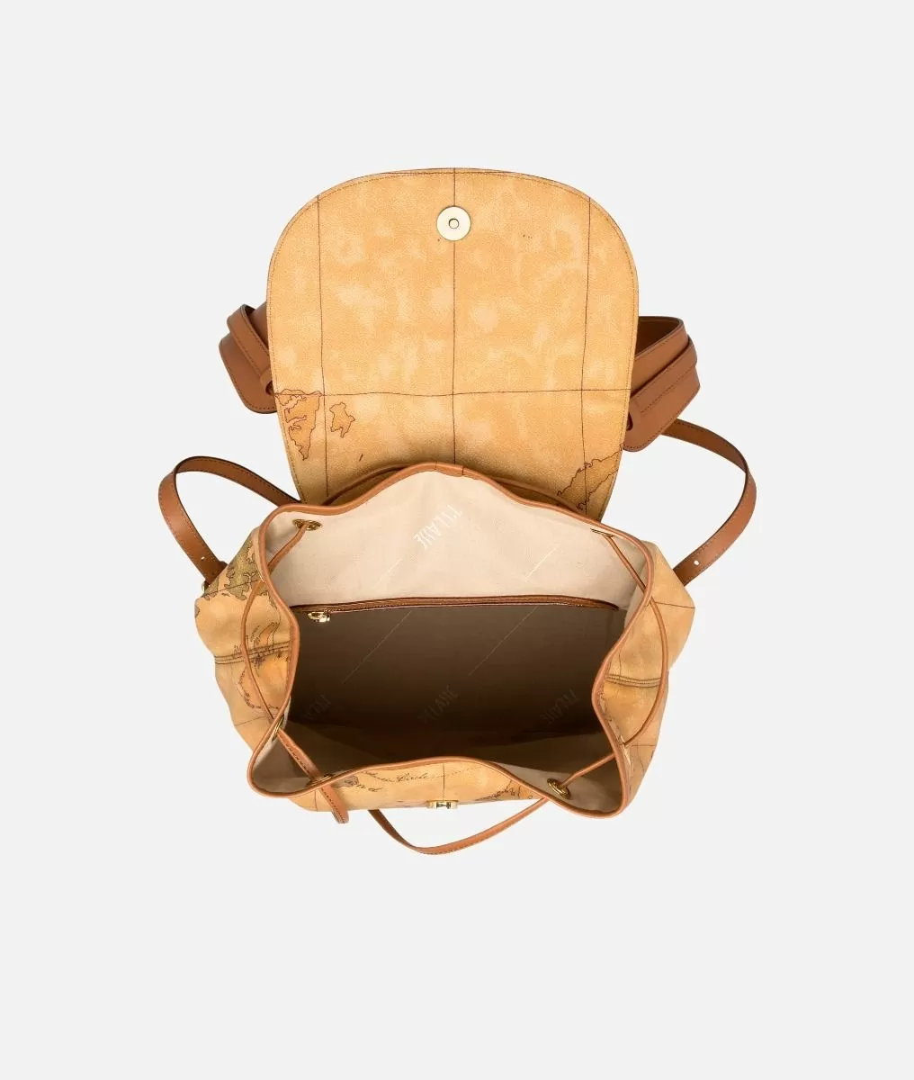 Alviero martini 1a classe Geo Classic Zaino con angoli in pelle Negozi Online