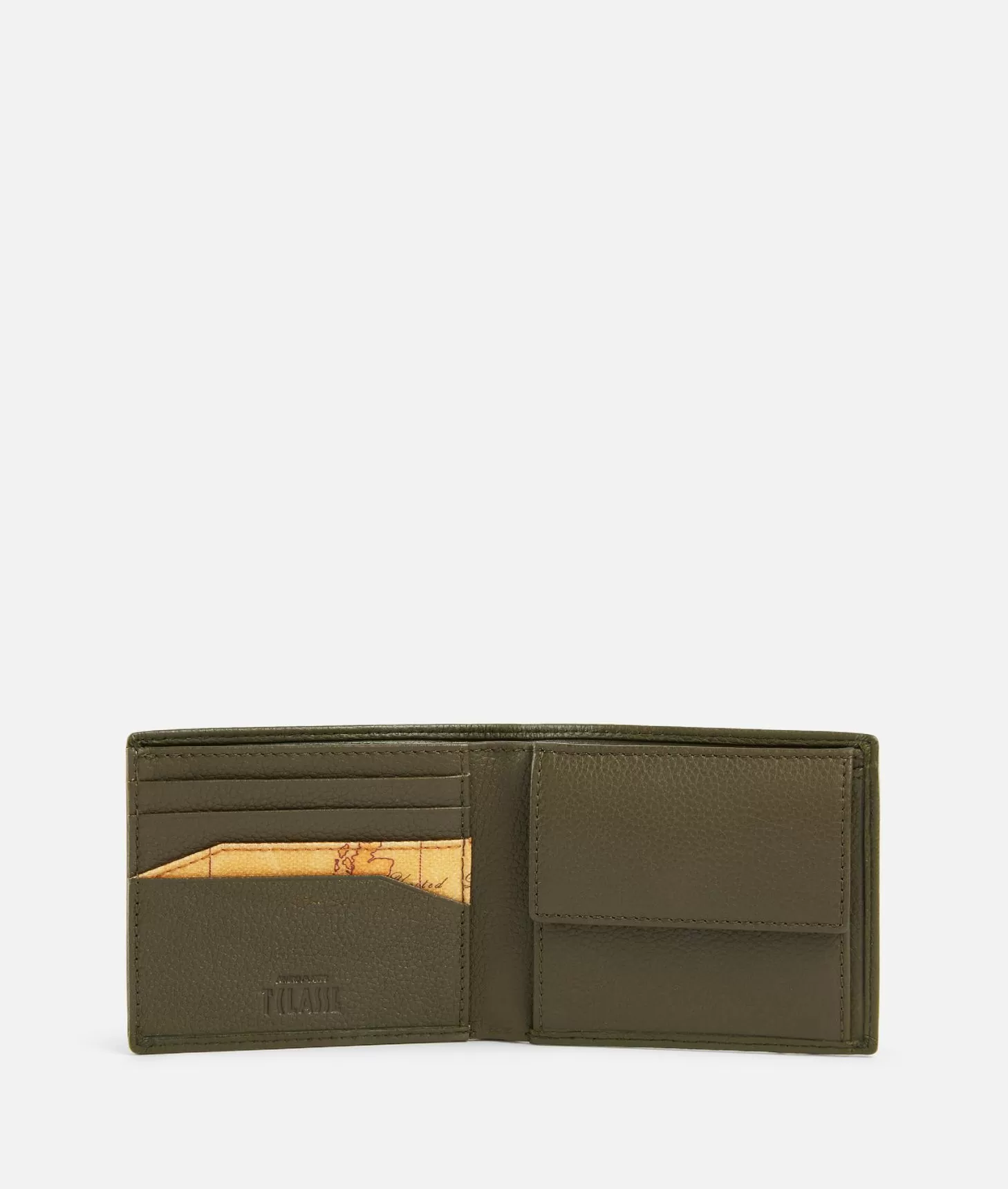 Alviero martini 1a classe Beta Leather portafoglio piccolo Verde Militare Sottocosto