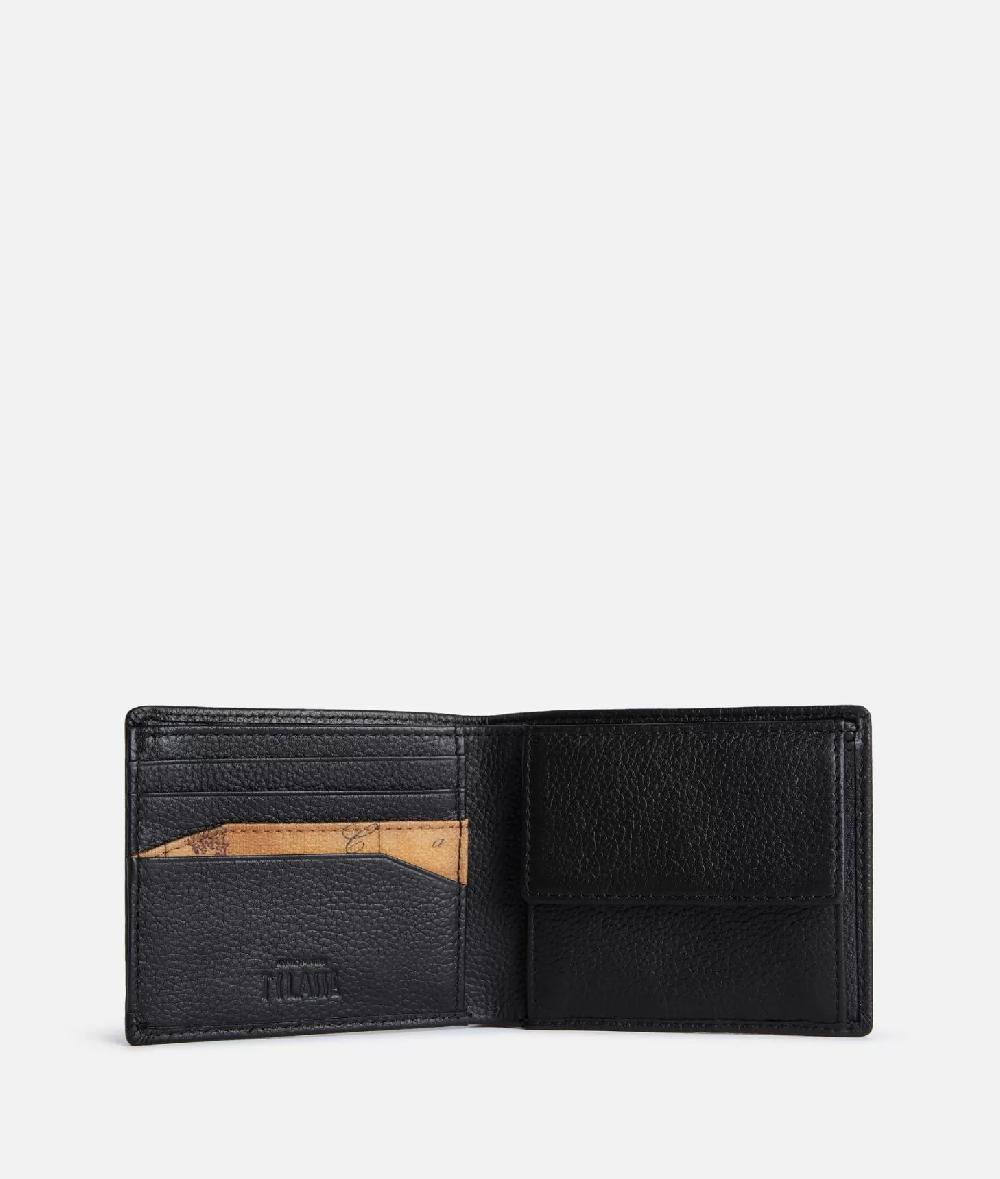 Alviero martini 1a classe Beta Leather portafoglio piccolo Nero Presa