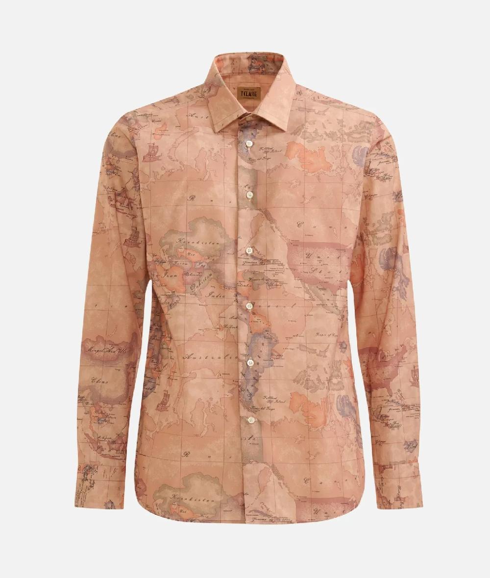 Alviero martini 1a classe Camicia slim con stampa Geo Classic Consegna Veloce