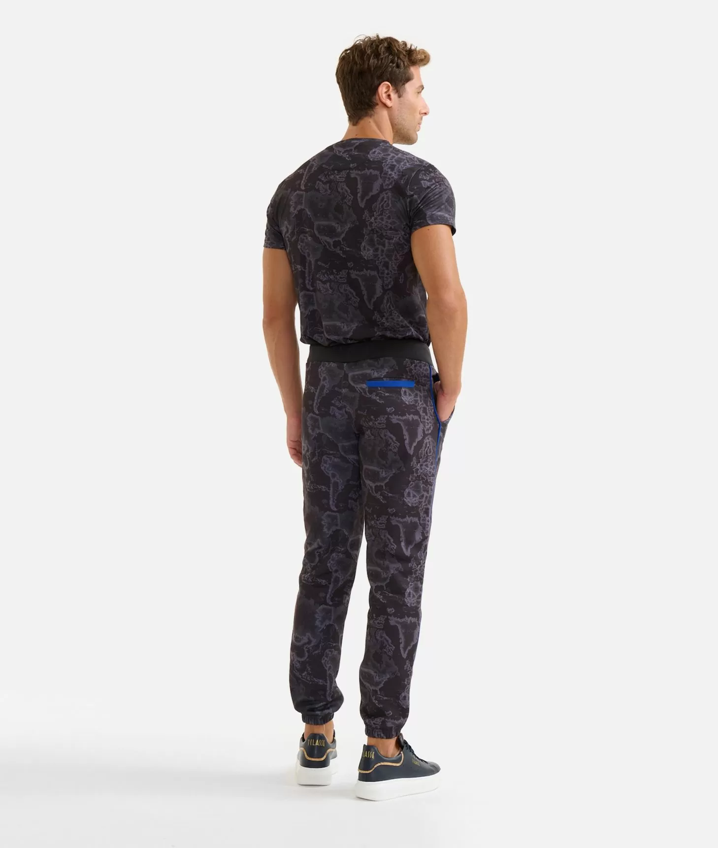 Alviero martini 1a classe Pantaloni jogging stampa Geo Night Neri Convenienza