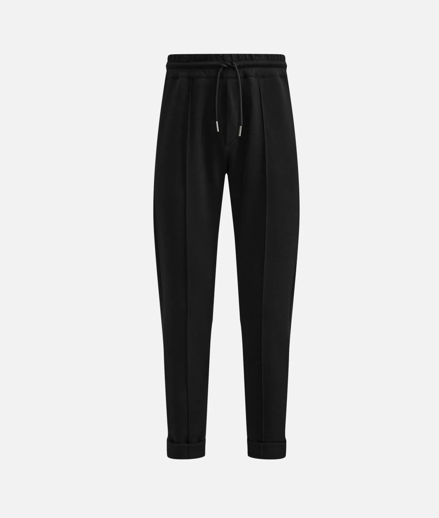 Alviero martini 1a classe Pantaloni con coulisse in cotone piquet Neri Online