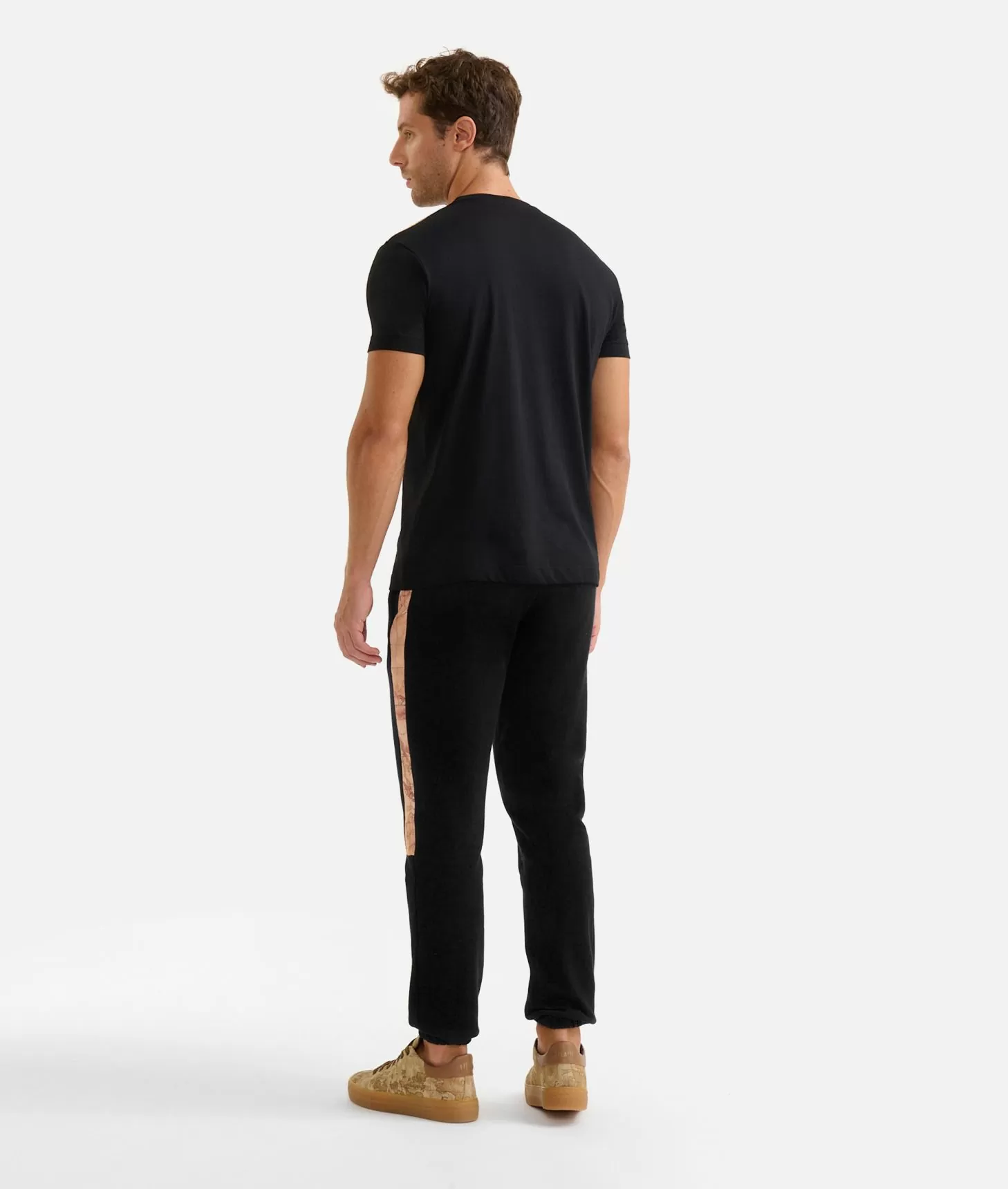 Alviero martini 1a classe T-shirt in cotone con dettagli spalle Nera Negozio
