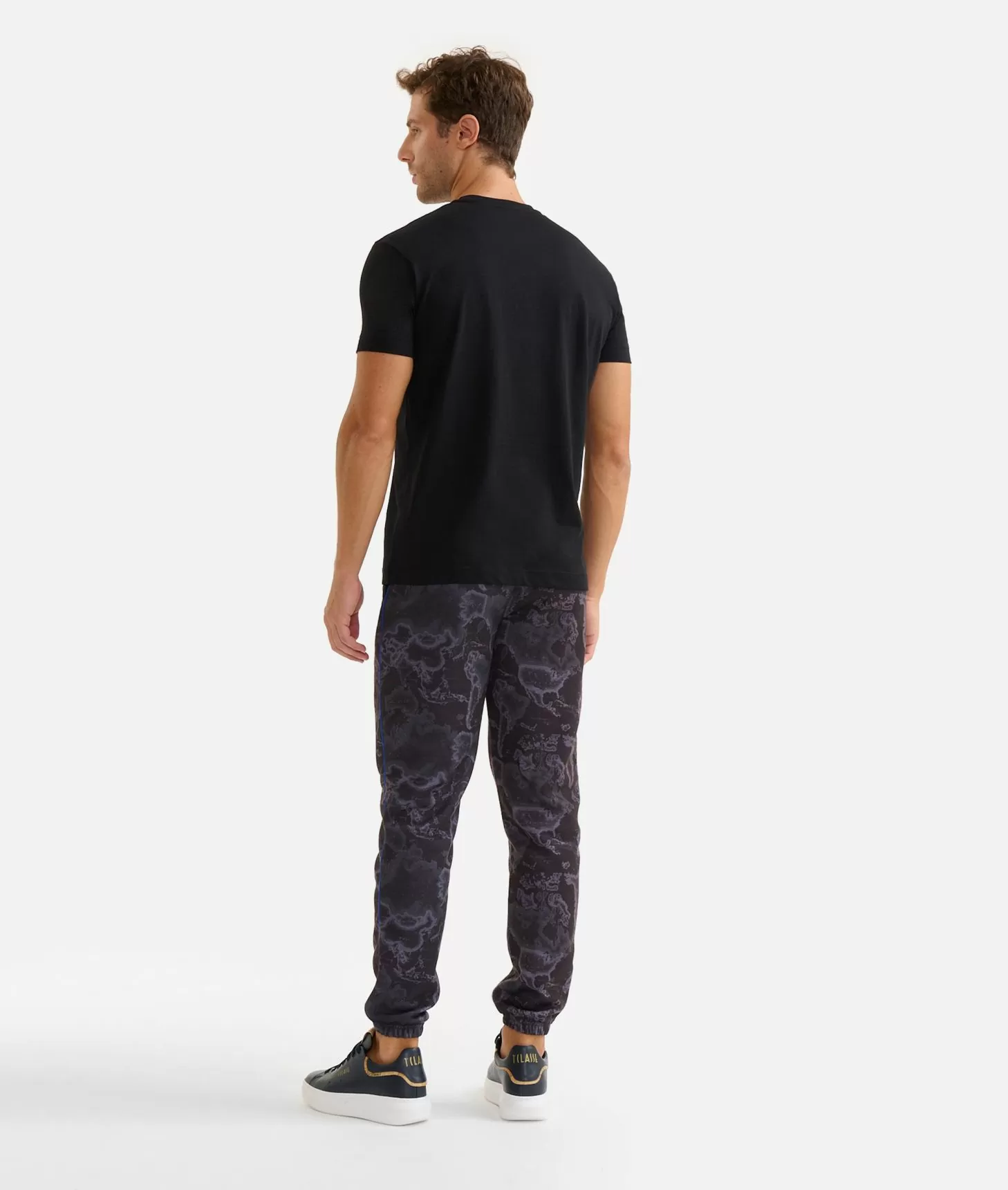 Alviero martini 1a classe T-shirt in cotone con logo 1ᴬ Classe Essentia Nera In Saldo