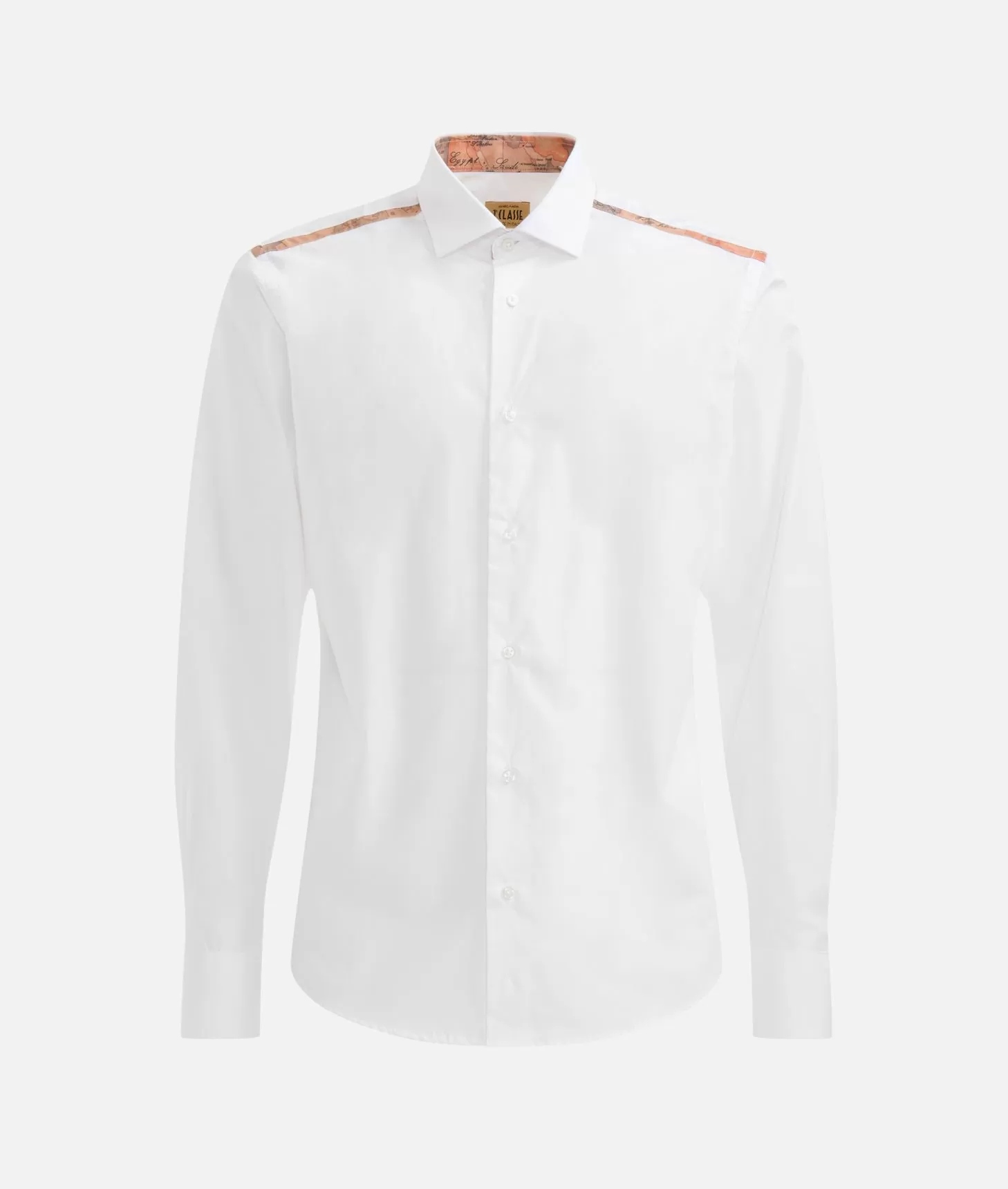 Alviero martini 1a classe Camicia slim in cotone con dettaglio spalle Bianca 2025