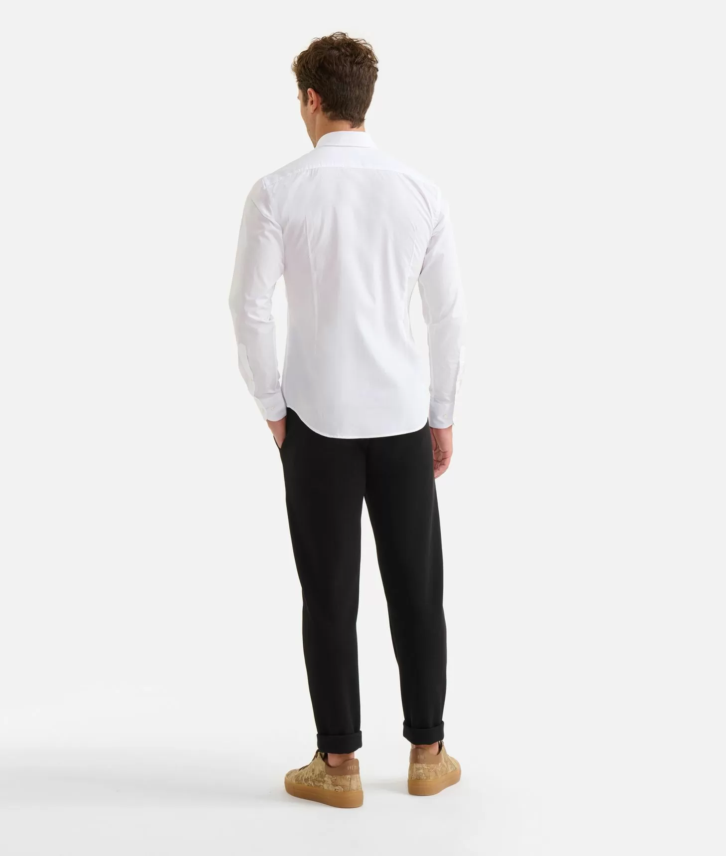 Alviero martini 1a classe Camicia slim in cotone con dettaglio spalle Bianca 2025