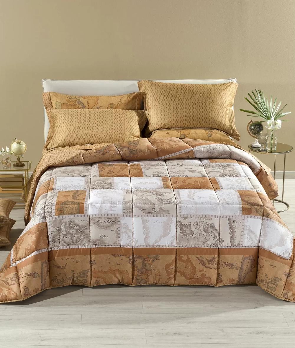 Alviero martini 1a classe Trapunta in raso di cotone stampa Geo Patchwork In Linea