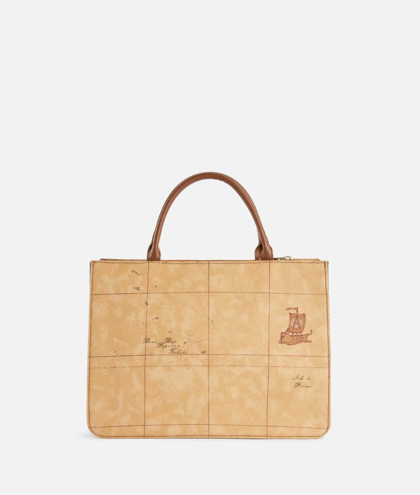 Alviero martini 1a classe 3D Geo borsa a mano con tracolla Castagna Outlet
