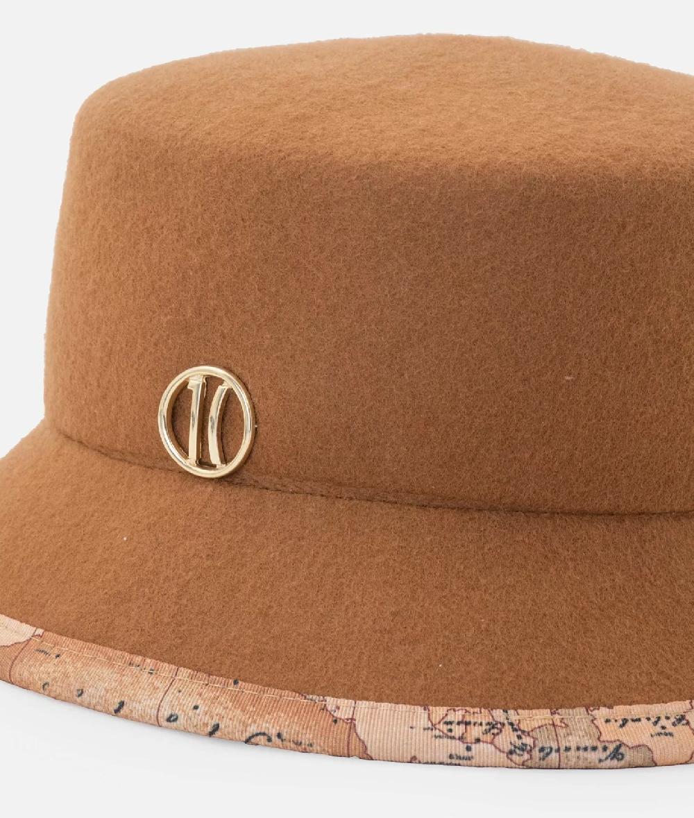 Alviero martini 1a classe Cloche in feltro Taupe Chiaro Vendita Economica