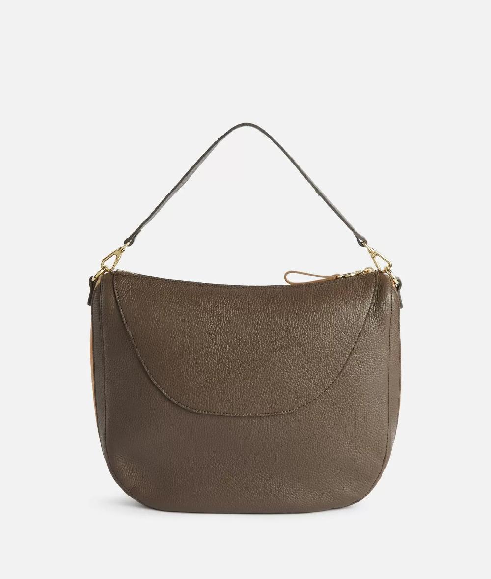 Alviero martini 1a classe Universe Leather tracolla a mezzaluna media Taupe Scuro 2025