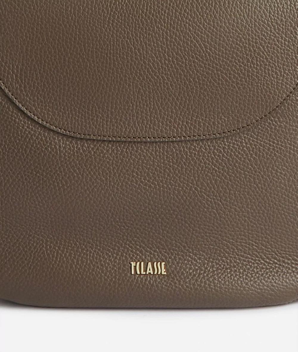 Alviero martini 1a classe Universe Leather tracolla a mezzaluna media Taupe Scuro 2025
