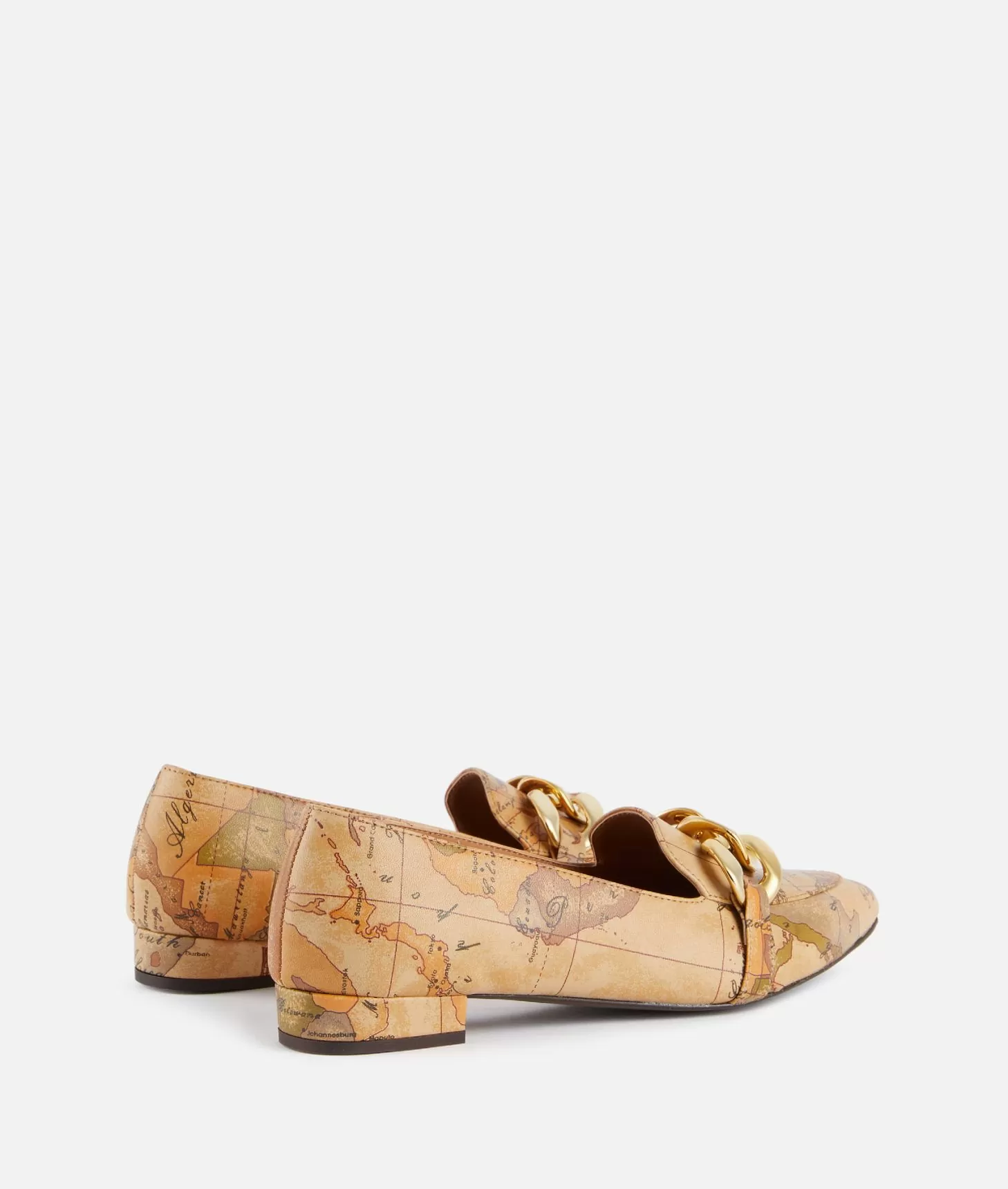 Alviero martini 1a classe Mocassini in eco nappa con maxi catena Geo Classic Pezzi Unici