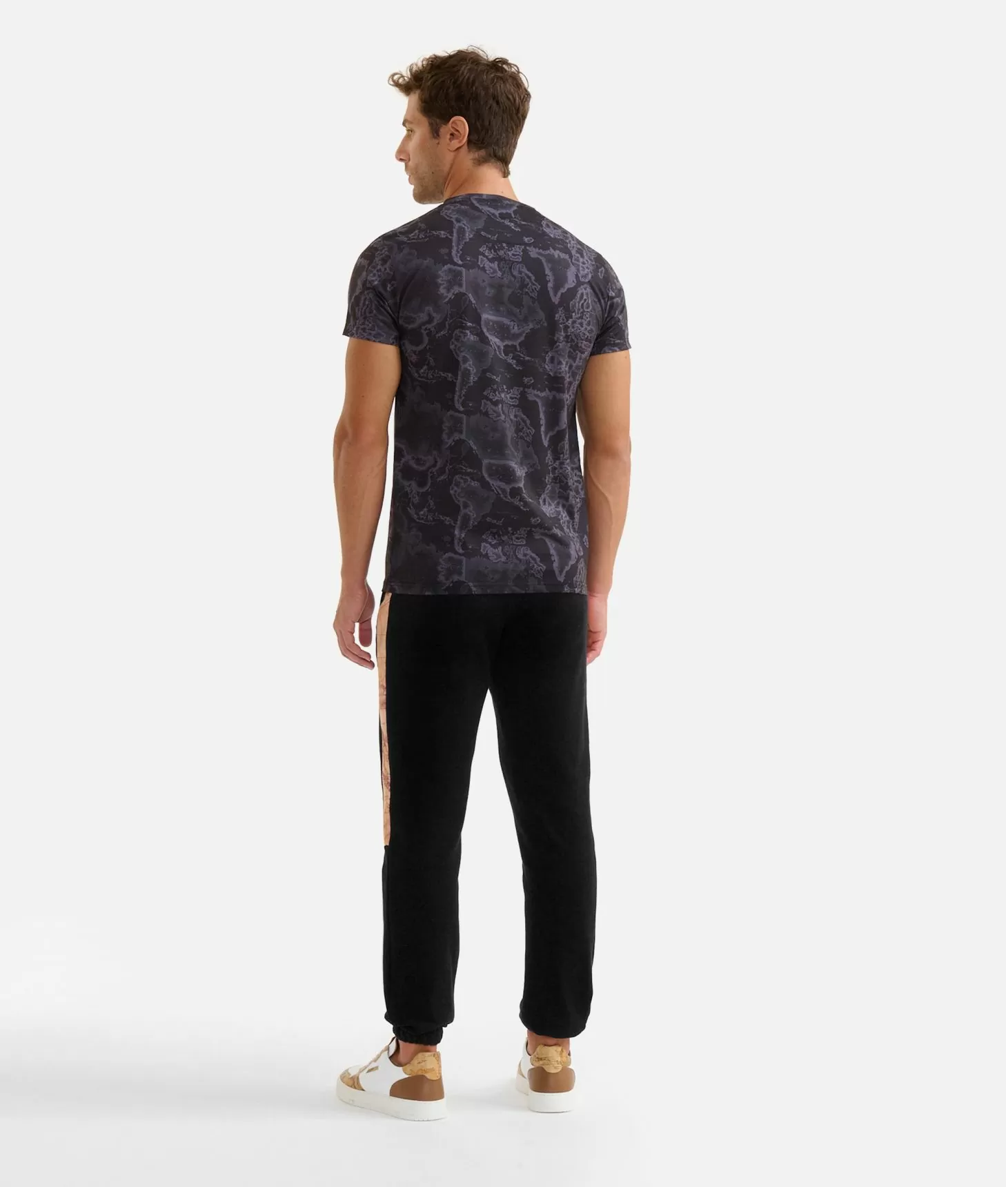 Alviero martini 1a classe T-shirt stampa Geo Night Nera Sconto