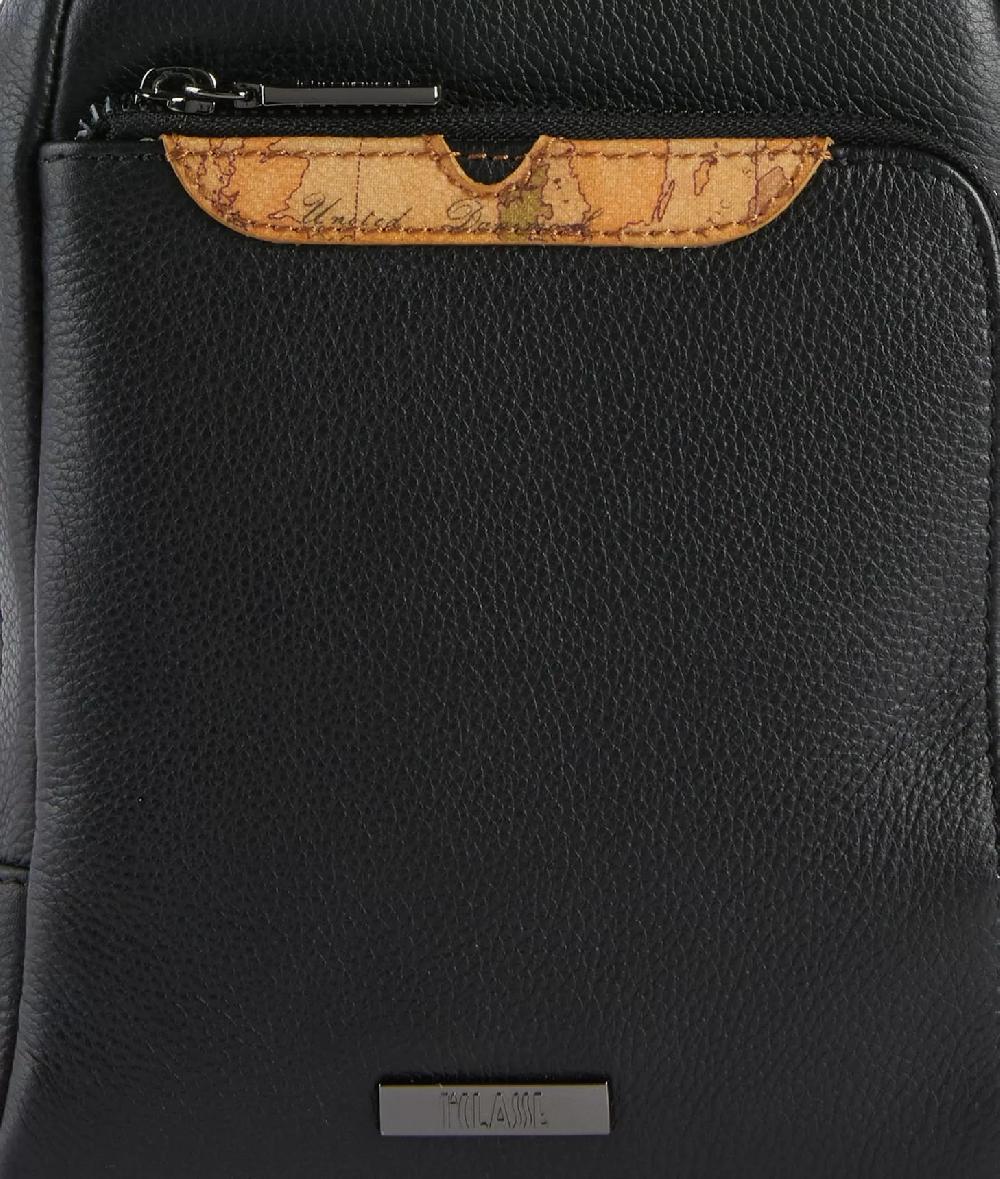 Alviero martini 1a classe Beta Leather bandoliera piccola Nera In Vendita