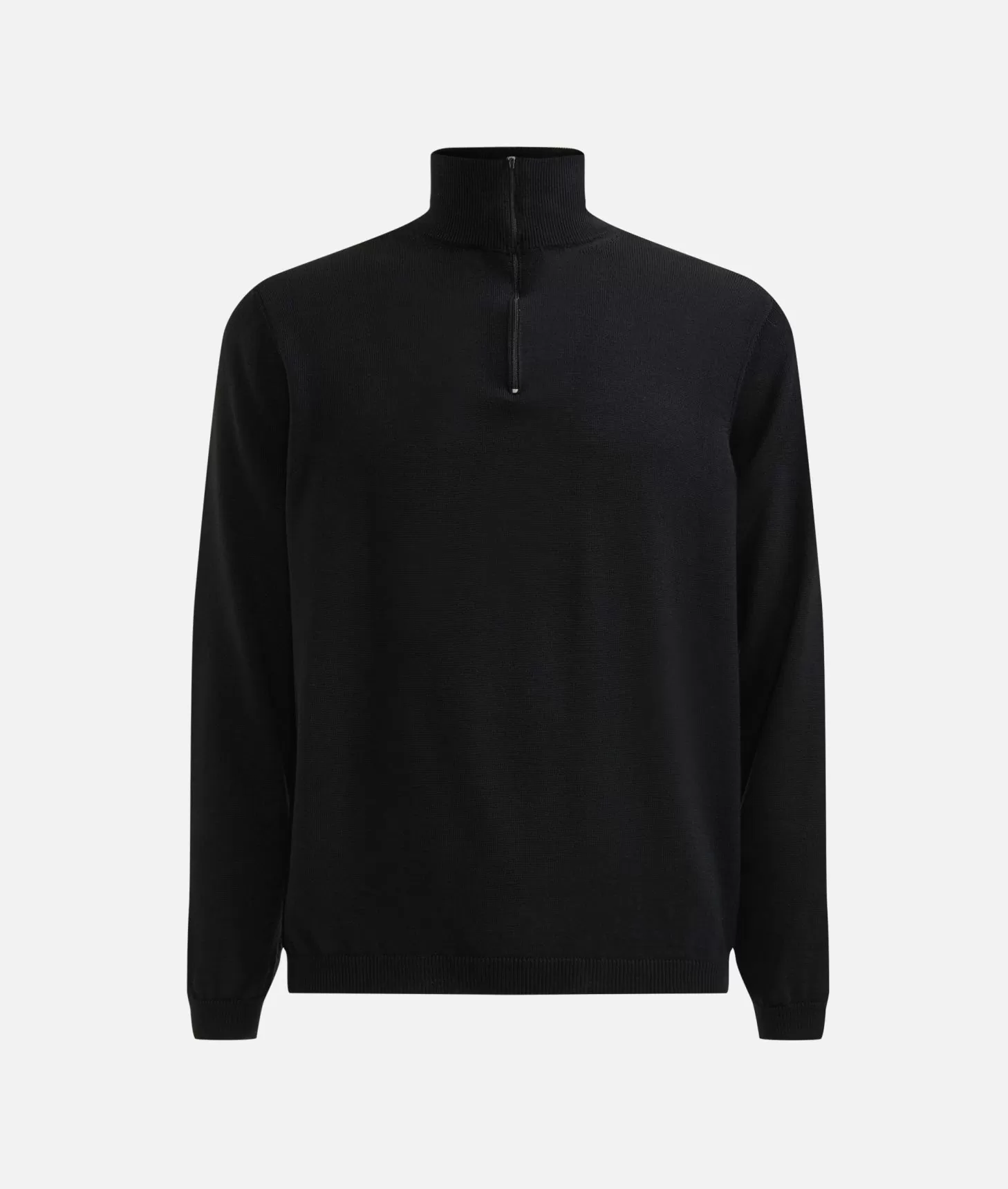 Alviero martini 1a classe Maglia in filato misto lana con mezza zip e toppe Geo Classic Nera Saldi