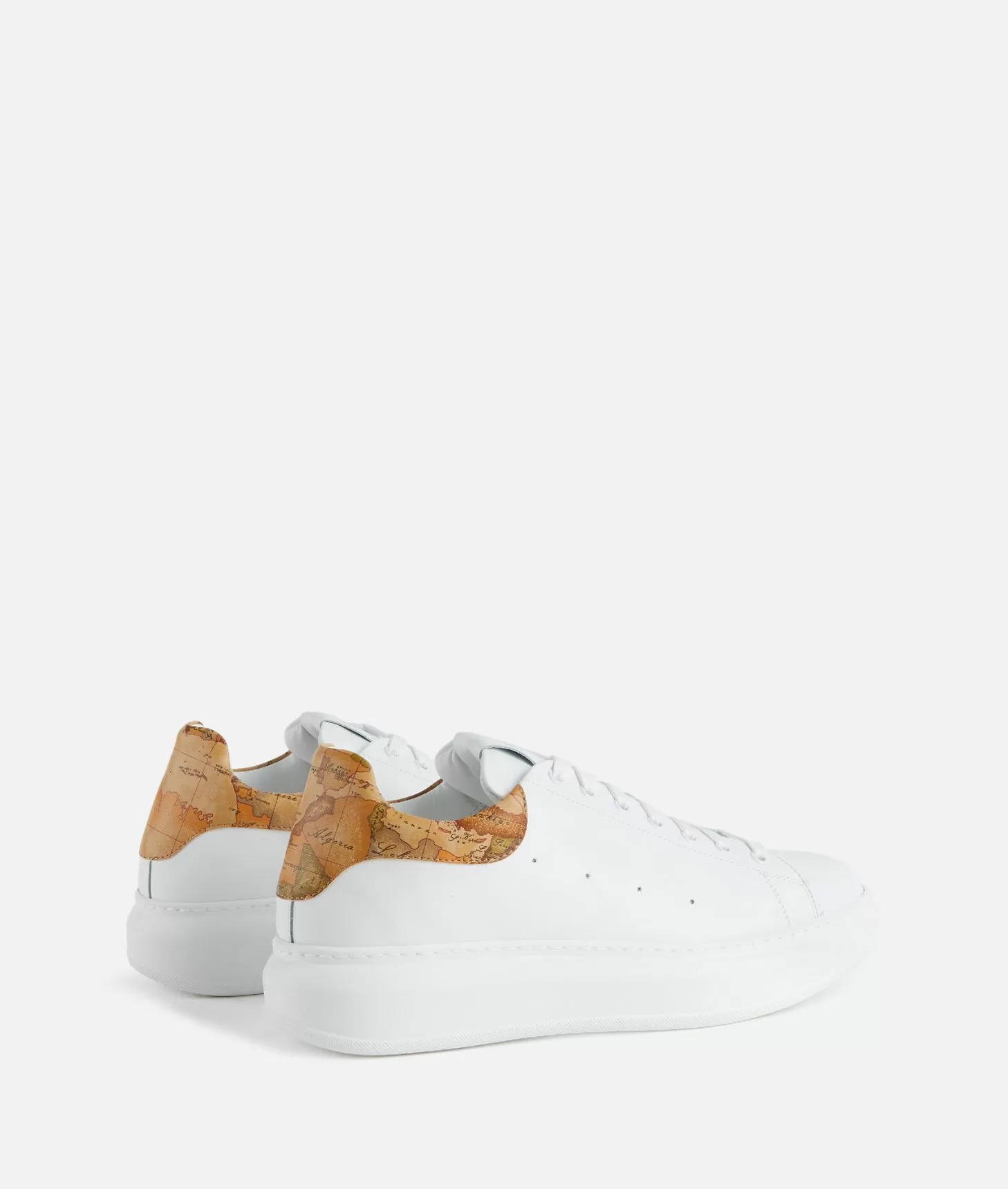 Alviero martini 1a classe Sneakers in pelle liscia Bianche Vendita Economica
